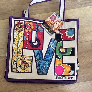 Brighton Colorful LOVE Groove Tote Bag